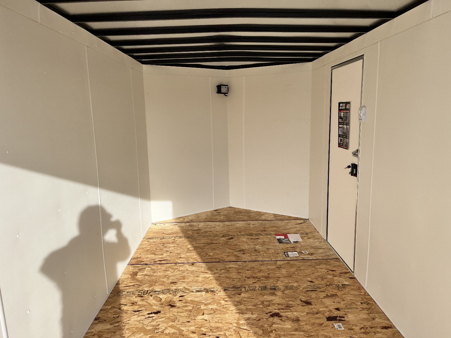 New NEW 2025 AERO 7x16 +2V, WHITE Interior, QUALITY Enclosed Rear Ramp Cargo Trailer 2-3500lb axles=7K