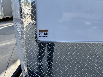 New NEW 2025 AERO 7x16 +2V, WHITE Interior, QUALITY Enclosed Rear Ramp Cargo Trailer 2-3500lb axles=7K