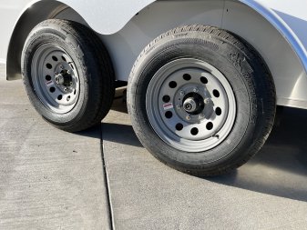 New NEW 2025 AERO 7x16 +2V, WHITE Interior, QUALITY Enclosed Rear Ramp Cargo Trailer 2-3500lb axles=7K