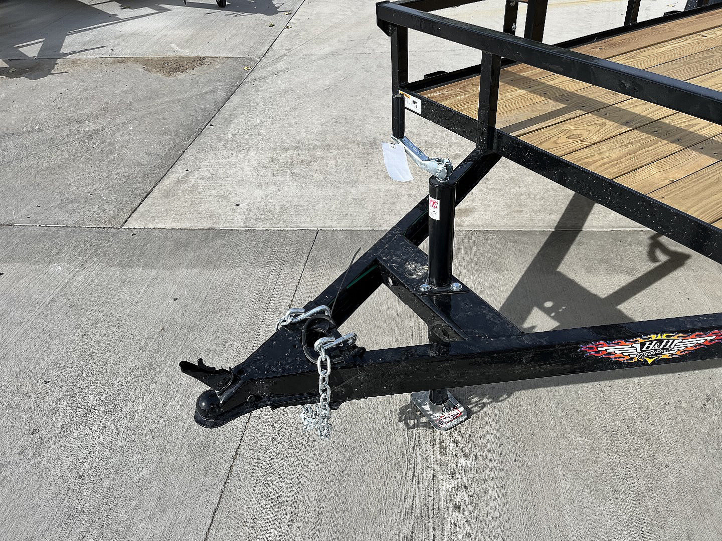 New NEW 2025 H&H 82"x14' Flatbed RailSide Utility with Stand Up gate