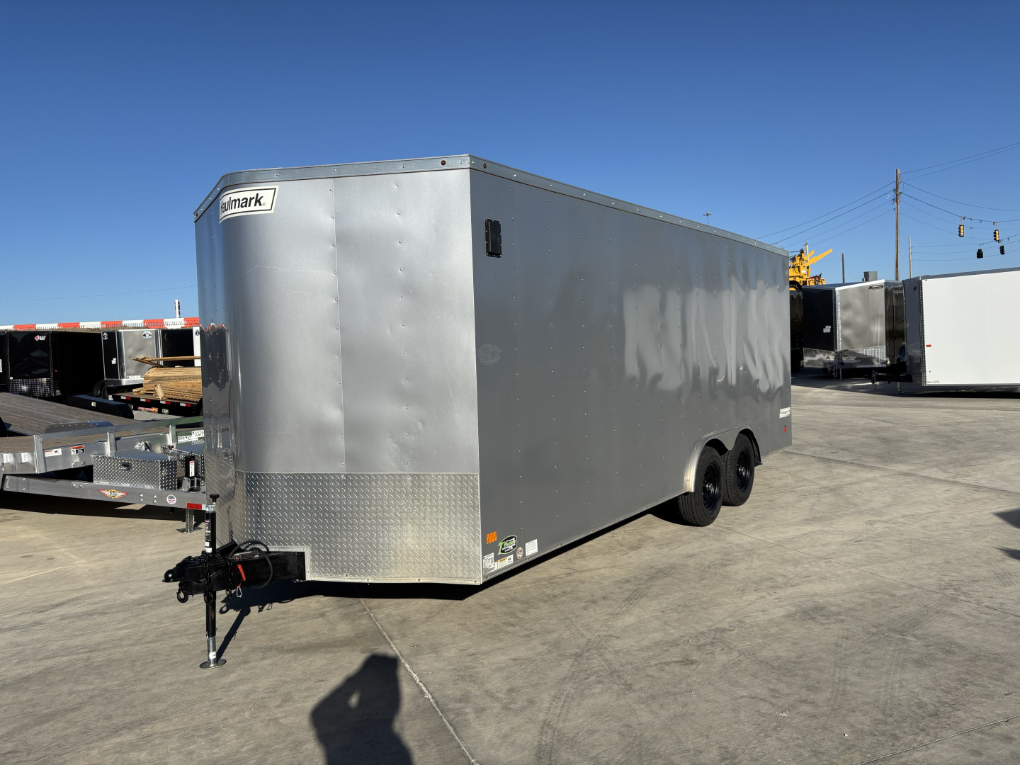 Used 2020 Haulmark 8.5x20 +2’V TALL 7’, Enclosed Car Hauler Trailer