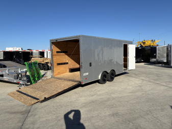 Used 2020 Haulmark 8.5x20 +2’V TALL 7’, Enclosed Car Hauler Trailer