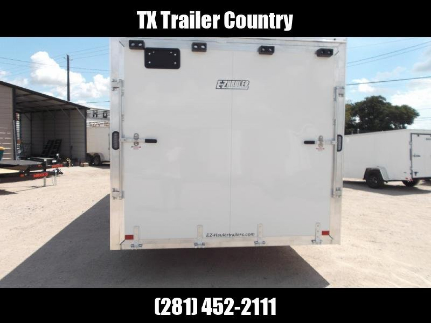 New SPECIAL - 2024 Alcom EZ Hauler 8.5x24 Enclosed Car Hauler / Cargo Trailer / Enclosed Trailer / ALL Aluminum Frame and Body / 5200# Axles / 6'10" Interior / .030 White Fully Screwless Exterior
