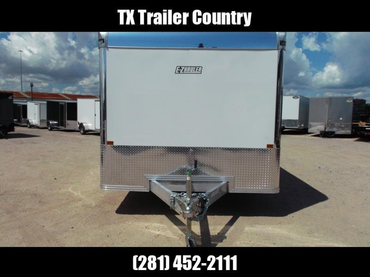 New SPECIAL - 2024 Alcom EZ Hauler 8.5x24 Enclosed Car Hauler / Cargo Trailer / Enclosed Trailer / ALL Aluminum Frame and Body / 5200# Axles / 6'10" Interior / .030 White Fully Screwless Exterior