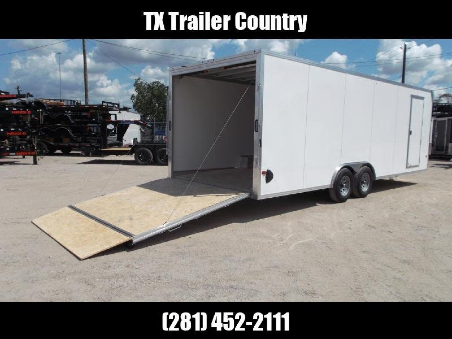 New SPECIAL - 2024 Alcom EZ Hauler 8.5x24 Enclosed Car Hauler / Cargo Trailer / Enclosed Trailer / ALL Aluminum Frame and Body / 5200# Axles / 6'10" Interior / .030 White Fully Screwless Exterior