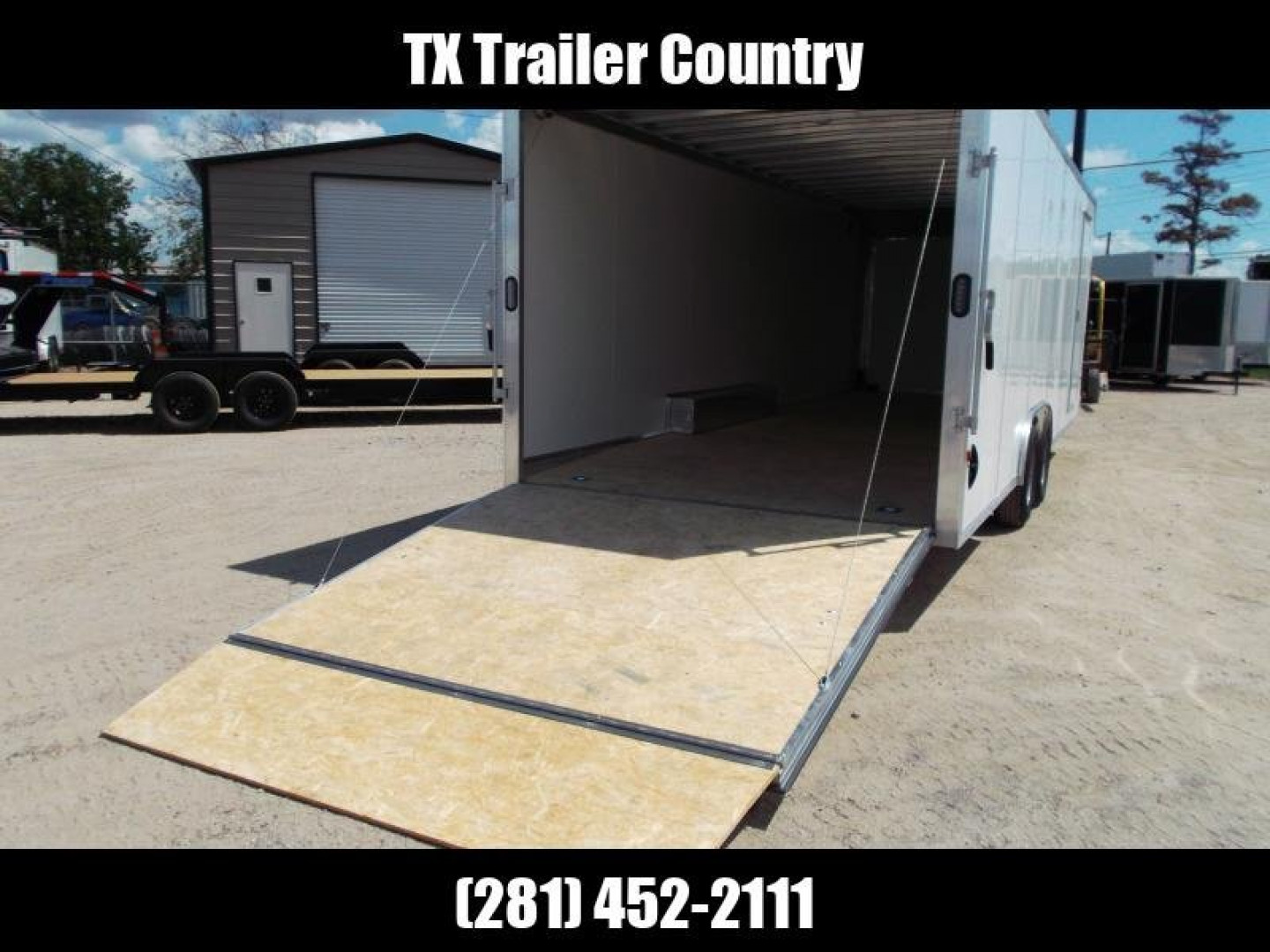 New SPECIAL - 2024 Alcom EZ Hauler 8.5x24 Enclosed Car Hauler / Cargo Trailer / Enclosed Trailer / ALL Aluminum Frame and Body / 5200# Axles / 6'10" Interior / .030 White Fully Screwless Exterior