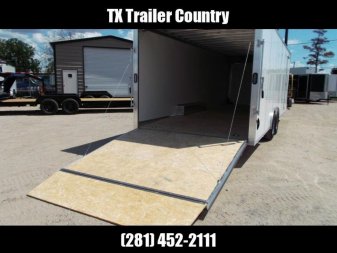 New SPECIAL - 2024 Alcom EZ Hauler 8.5x24 Enclosed Car Hauler / Cargo Trailer / Enclosed Trailer / ALL Aluminum Frame and Body / 5200# Axles / 6'10" Interior / .030 White Fully Screwless Exterior