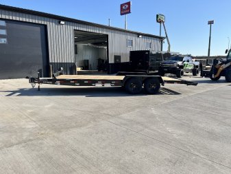 New 2026 Southland 22’ Flatbed 2-7000lb axles =14K Dovetail Trailer Slide In Ramps