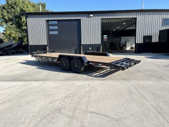 New 2026 Southland 22’ Flatbed 2-7000lb axles =14K Dovetail Trailer Slide In Ramps
