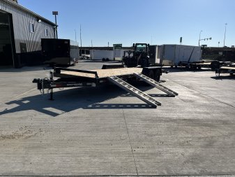 New 2026 Southland 22’ Flatbed 2-7000lb axles =14K Dovetail Trailer Slide In Ramps