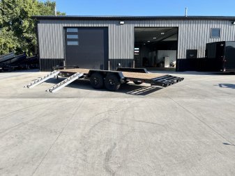New 2026 Southland 22’ Flatbed 2-7000lb axles =14K Dovetail Trailer Slide In Ramps