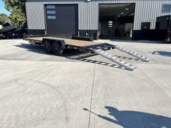 New 2026 Southland 22’ Flatbed 2-7000lb axles =14K Dovetail Trailer Slide In Ramps