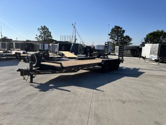 New 2025 Southland 24’ Flatbed 3-7000lb axles =21K Dovetail Trailer Fold Up Ramps