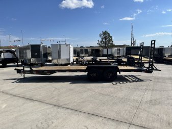 New 2025 Southland 22’ Flatbed 2-7000lb axles =14K Dovetail Trailer Fold Up Ramps