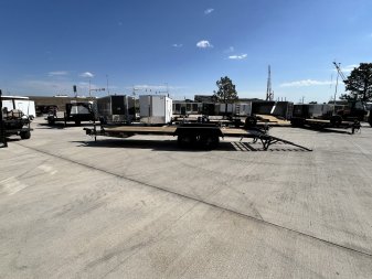 New 2025 Southland 22’ Flatbed 2-7000lb axles =14K Dovetail Trailer Fold Up Ramps