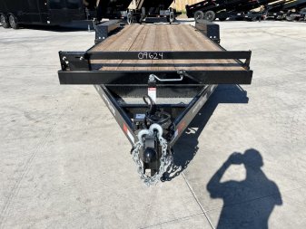 New 2025 Southland 20’ Flatbed 2-7000lb axles = 14K Dovetail Trailer Aluminum Slide In Ramps