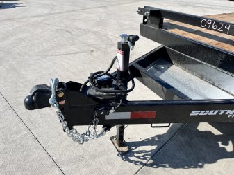 New 2025 Southland 20’ Flatbed 2-7000lb axles = 14K Dovetail Trailer Aluminum Slide In Ramps