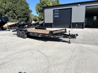 New 2025 Southland 20’ Flatbed 2-7000lb axles = 14K Dovetail Trailer Aluminum Slide In Ramps