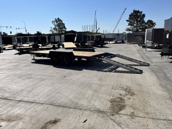 New 2025 Southland 20’ Flatbed 2-7000lb axles = 14K Dovetail Trailer Aluminum Slide In Ramps