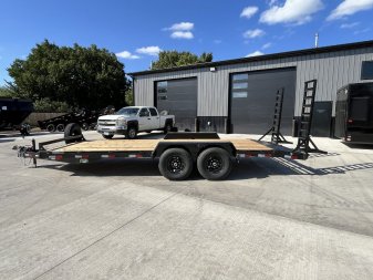 New 2025 Southland 20’ Flatbed 2-7000lb axles =14K Dovetail Trailer Fold Up Ramps