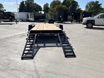 New 2025 Southland 20’ Flatbed 2-7000lb axles =14K Dovetail Trailer Fold Up Ramps