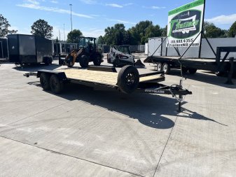 New 2025 Southland 20’=18’flat + 2’ dovetail Flatbed 2-3500lb axles = 7K Trailer with side Slide In Ramps