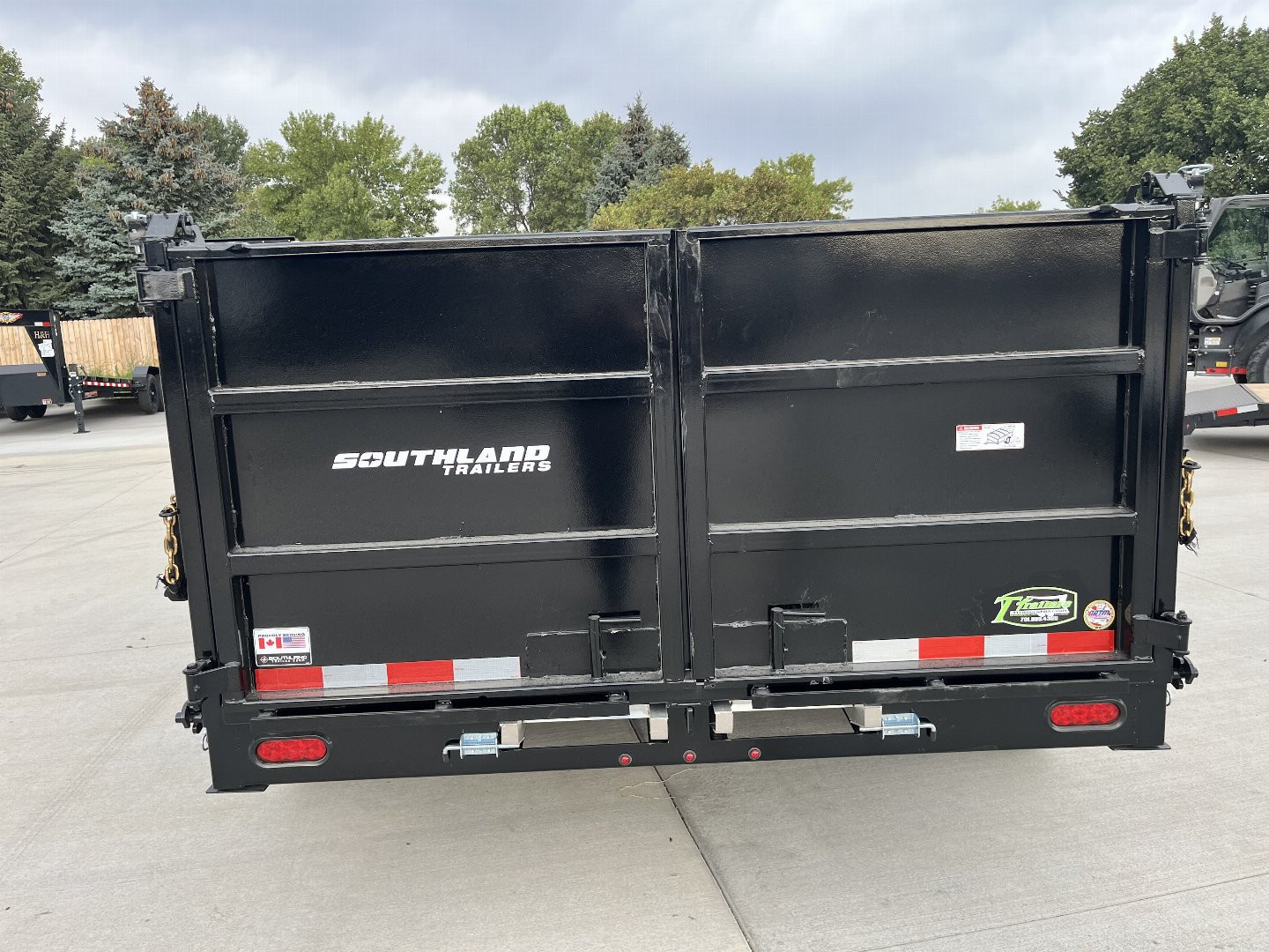 New RARE HUGE DISCOUNT NEW 2026 Southland 14ft Low Profile HIGH SIDE Dump Trailer 2-7000 lb axles = 14K with Ramps and TARP