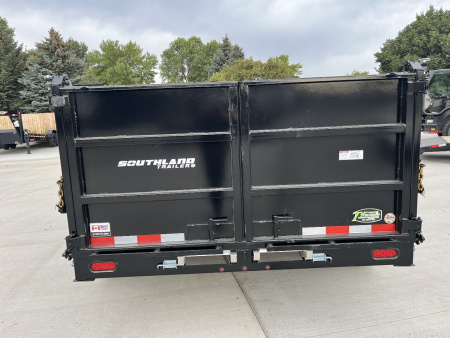 New RARE HUGE DISCOUNT NEW 2026 Southland 14ft Low Profile HIGH SIDE Dump Trailer 2-7000 lb axles = 14K with Ramps and TARP