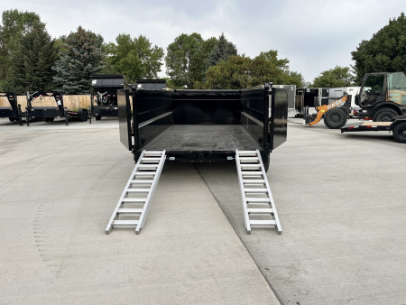 New RARE HUGE DISCOUNT NEW 2026 Southland 14ft Low Profile HIGH SIDE Dump Trailer 2-7000 lb axles = 14K with Ramps and TARP