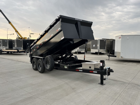 New RARE HUGE DISCOUNT NEW 2026 Southland 14ft Low Profile HIGH SIDE Dump Trailer 2-7000 lb axles = 14K with Ramps and TARP