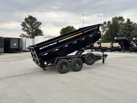 New RARE HUGE DISCOUNT NEW 2026 Southland 14ft Low Profile HIGH SIDE Dump Trailer 2-7000 lb axles = 14K with Ramps and TARP