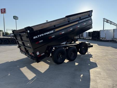 New NEW 2026 Southland 14ft Low Profile HIGH SIDE Dump Trailer 2-7000 lb axles = 14K with Ramps and TARP
