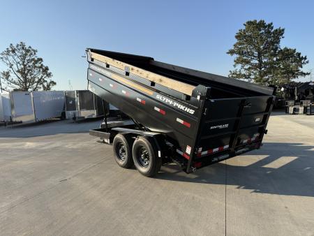 New NEW 2026 Southland 14ft Low Profile HIGH SIDE Dump Trailer 2-7000 lb axles = 14K with Ramps and TARP