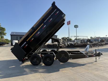 New NEW 2026 Southland 14ft Low Profile HIGH SIDE Dump Trailer 2-7000 lb axles = 14K with Ramps and TARP