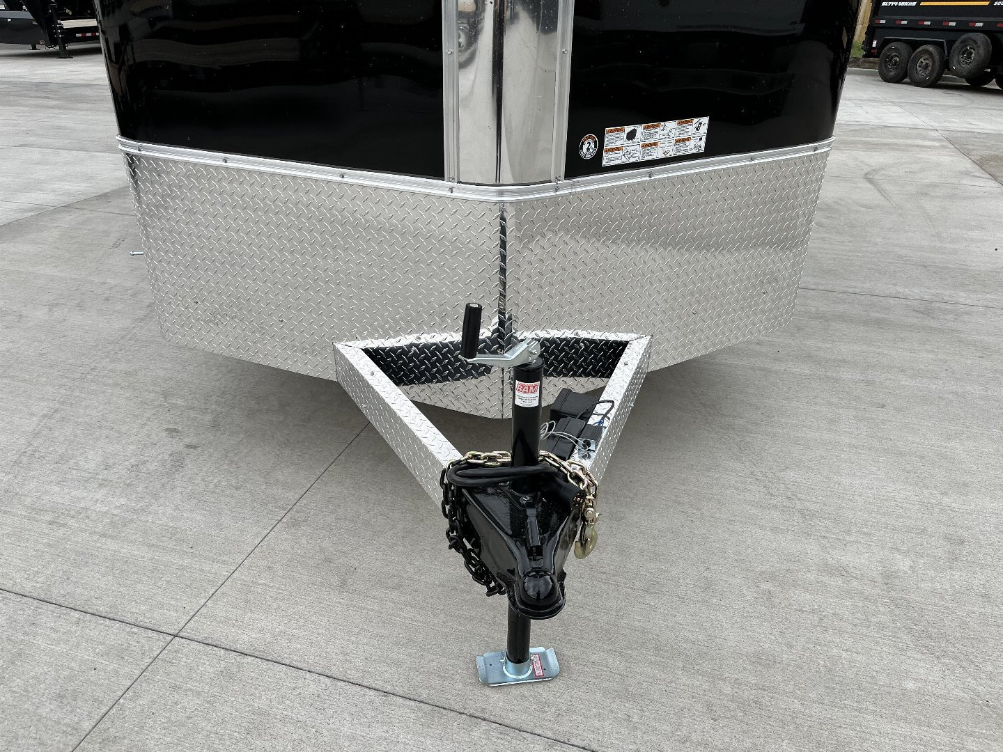 New 2025  Bighorn R&M 7x12+2’V Rear Ramp Enclosed Cargo Trailer TTrailersND.com