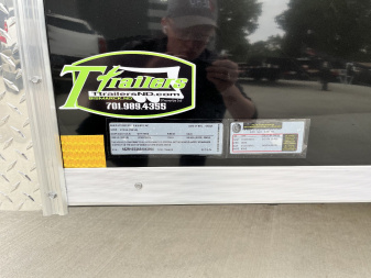 New 2025  Bighorn R&M 7x12+2’V Rear Ramp Enclosed Cargo Trailer TTrailersND.com