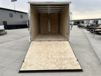 New 2025  Bighorn R&M 7x12+2’V Rear Ramp Enclosed Cargo Trailer TTrailersND.com
