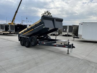 New LOWEST PRICES NEW 2026 Southland 14ft Low Profile Dump Trailer 2-7000 lb axles =14K with Ramps