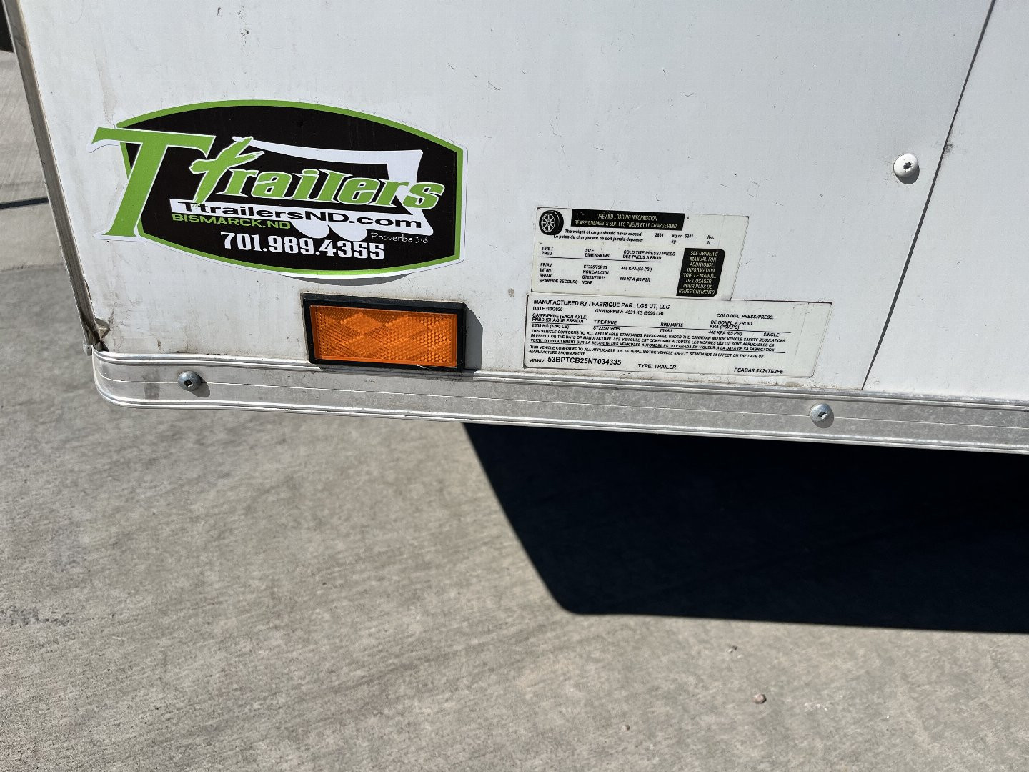 Used 2022 Pace American 8.5x24+2v dovetail 7ft tall aluminum wheels enclosed cargo car hauler trailer