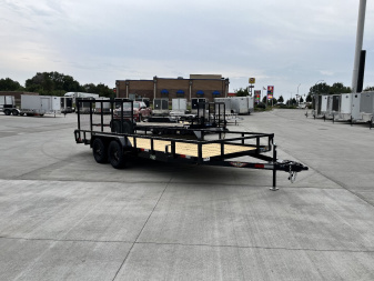 New NEW 2025 H&H 82 x18' Flatbed 2-3500lb axles = 7K Railside Utility