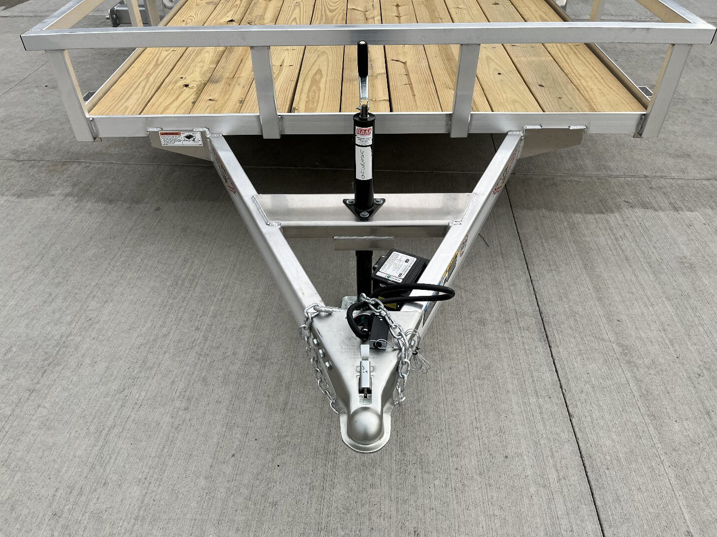 New NEW 2026 H&H 82"x16' Aluminum 2-3500lb axles = 7K Railside Utility bi-fold ramp, Aluminum Wheels