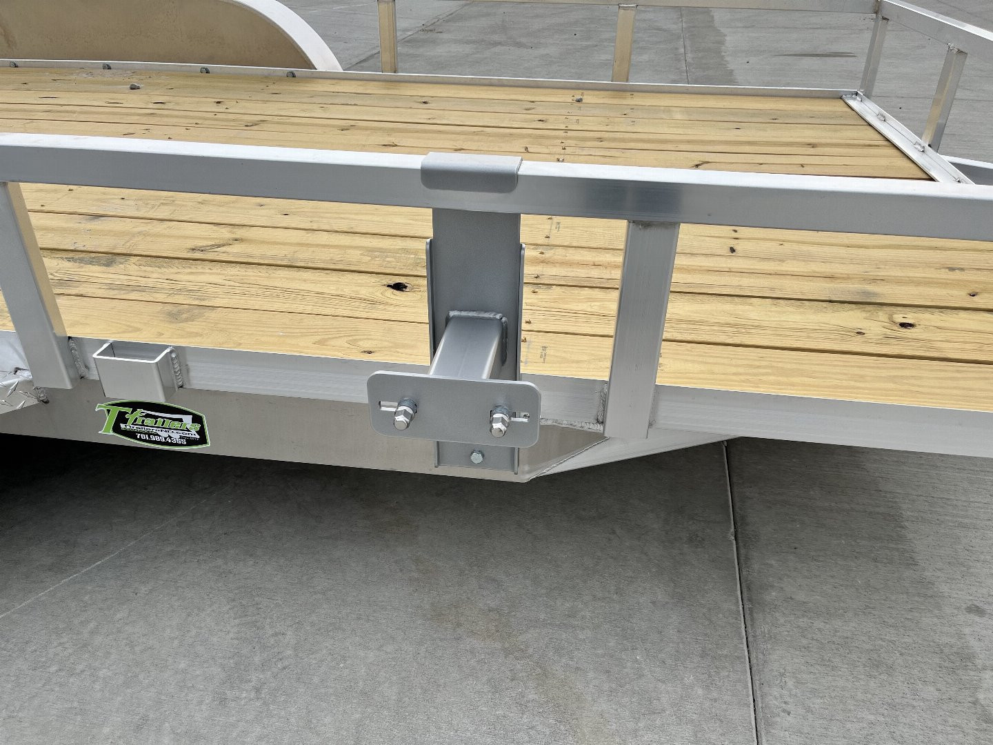 New NEW 2026 H&H 82"x16' Aluminum 2-3500lb axles = 7K Railside Utility bi-fold ramp, Aluminum Wheels