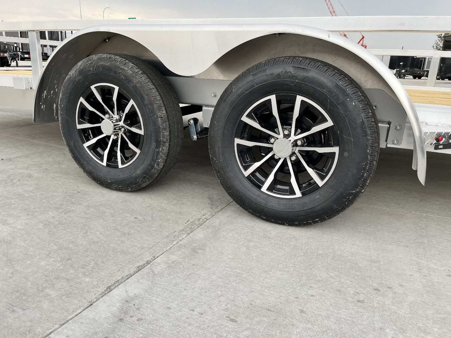 New NEW 2026 H&H 82"x16' Aluminum 2-3500lb axles = 7K Railside Utility bi-fold ramp, Aluminum Wheels