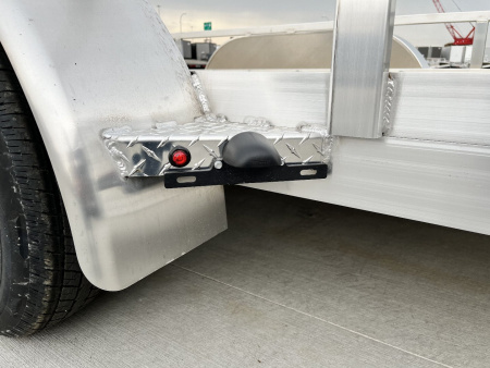 New NEW 2026 H&H 82"x16' Aluminum 2-3500lb axles = 7K Railside Utility bi-fold ramp, Aluminum Wheels