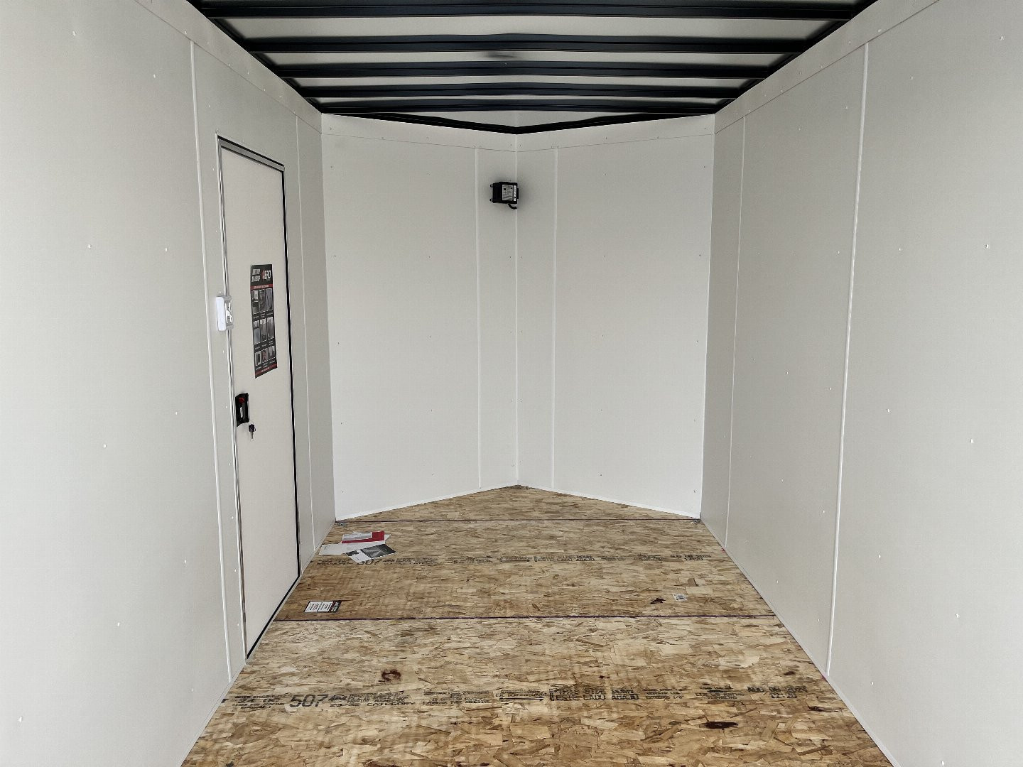 New 2026 Aero 7x16+2V 87” TALL, WHITE Interior, QUALITY, rear 83.5” Door Opening Enclosed Cargo Trailer