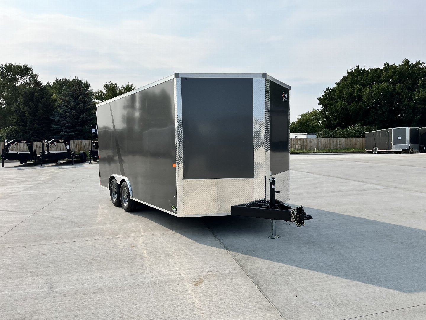 New 2026 AERO 8.5x16 +2’V 7’ TALL, WHITE Interior, 10K QUALITY Enclosed Rear Ramp Car Hauler Cargo Trailer