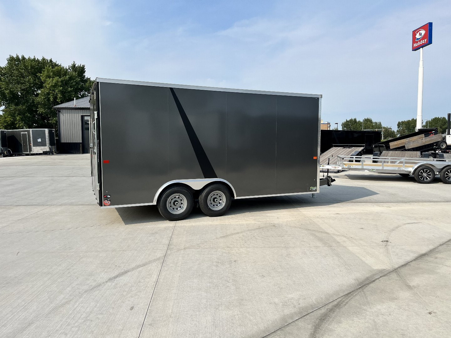 New 2026 AERO 8.5x16 +2’V 7’ TALL, WHITE Interior, 10K QUALITY Enclosed Rear Ramp Car Hauler Cargo Trailer