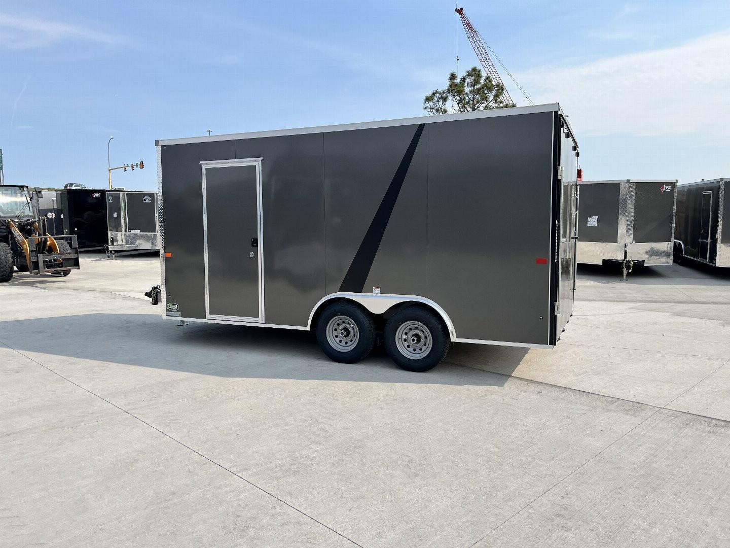 New 2026 AERO 8.5x16 +2’V 7’ TALL, WHITE Interior, 10K QUALITY Enclosed Rear Ramp Car Hauler Cargo Trailer