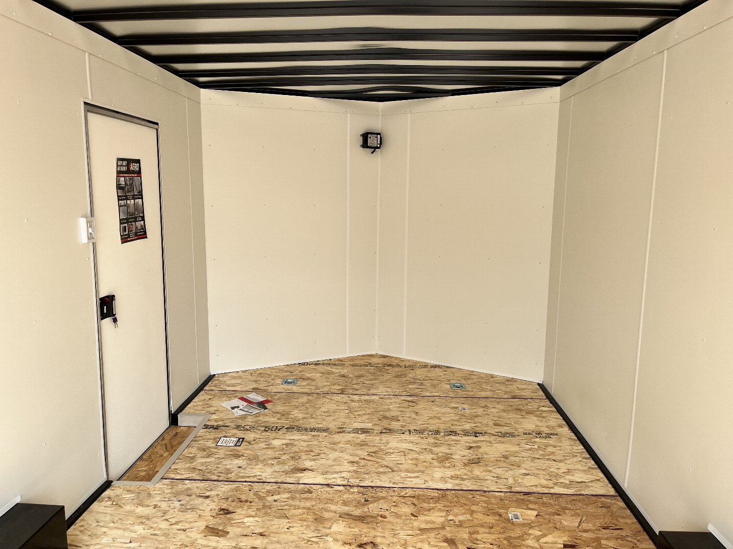 New 2026 AERO 8.5x16 +2’V 7’ TALL, WHITE Interior, 10K QUALITY Enclosed Rear Ramp Car Hauler Cargo Trailer