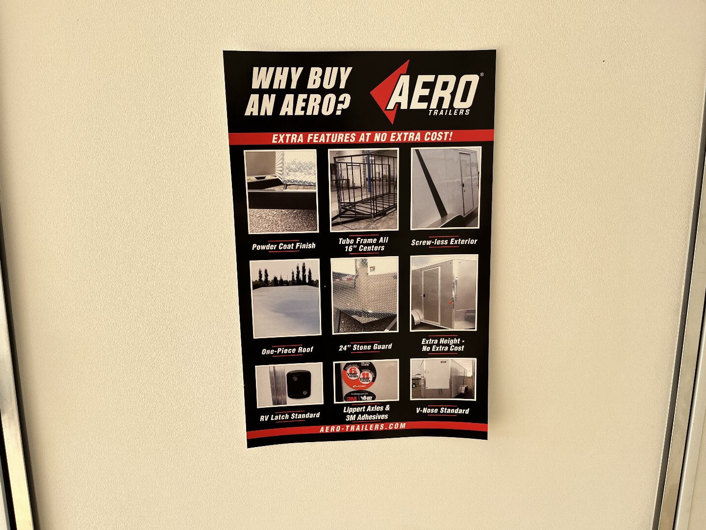 New 2026 AERO 8.5x16 +2’V 7’ TALL, WHITE Interior, 10K QUALITY Enclosed Rear Ramp Car Hauler Cargo Trailer